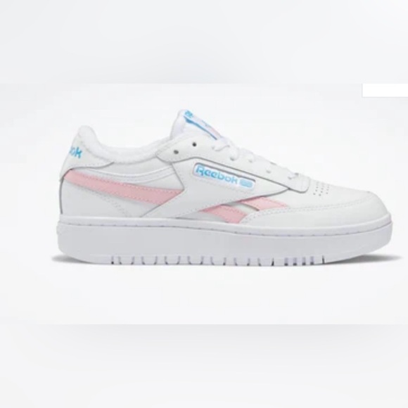 NIB Reebok Club c Double Revenge White/Pink Size 7 - Picture 3 of 5